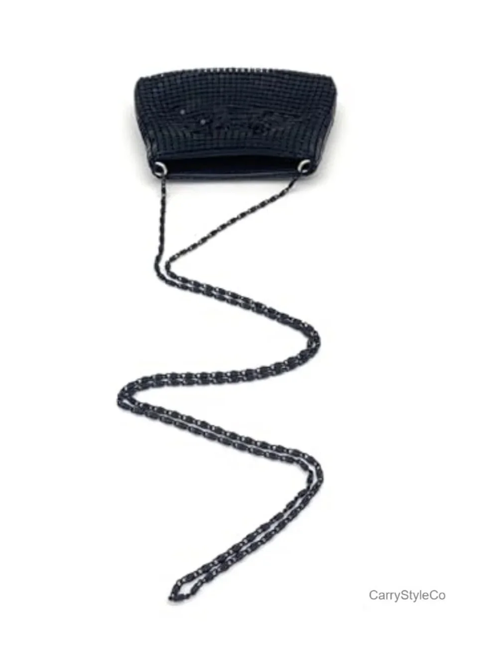 Vintage Metal Mesh Crossbody Purse Women's Mini Coin Card Holder Chain